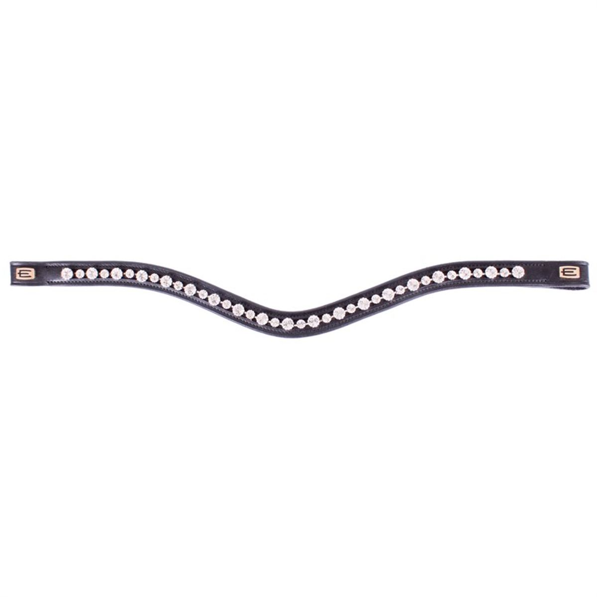 Equality Line pannebånd hvite krystaller, messing E