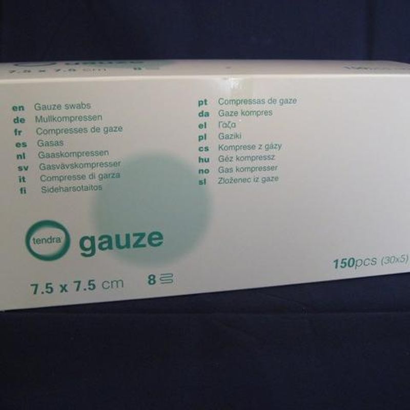 Kompress 7,5×7,5cm sterile