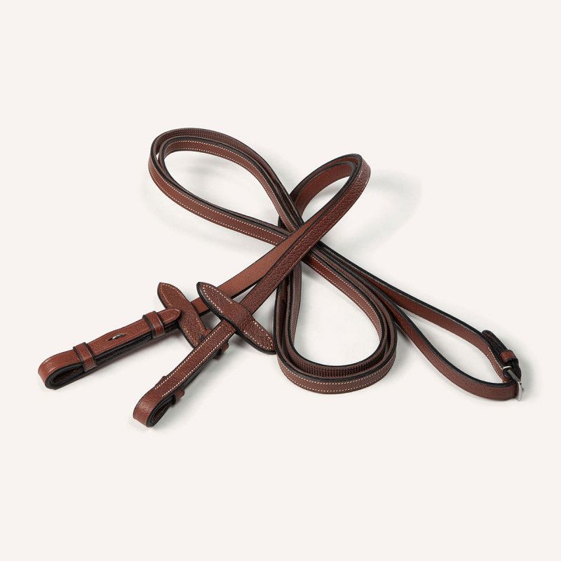 Butet 13mm half-rubber curb reins