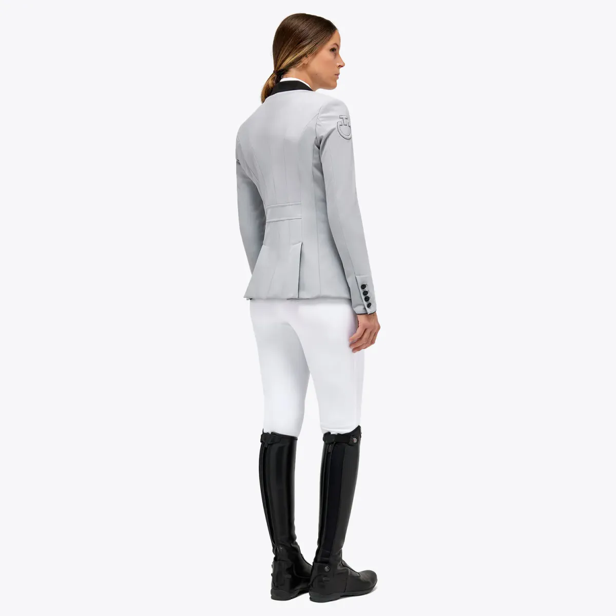 Cavalleria Toscana Women's Competition Jacket with Buttons - grey