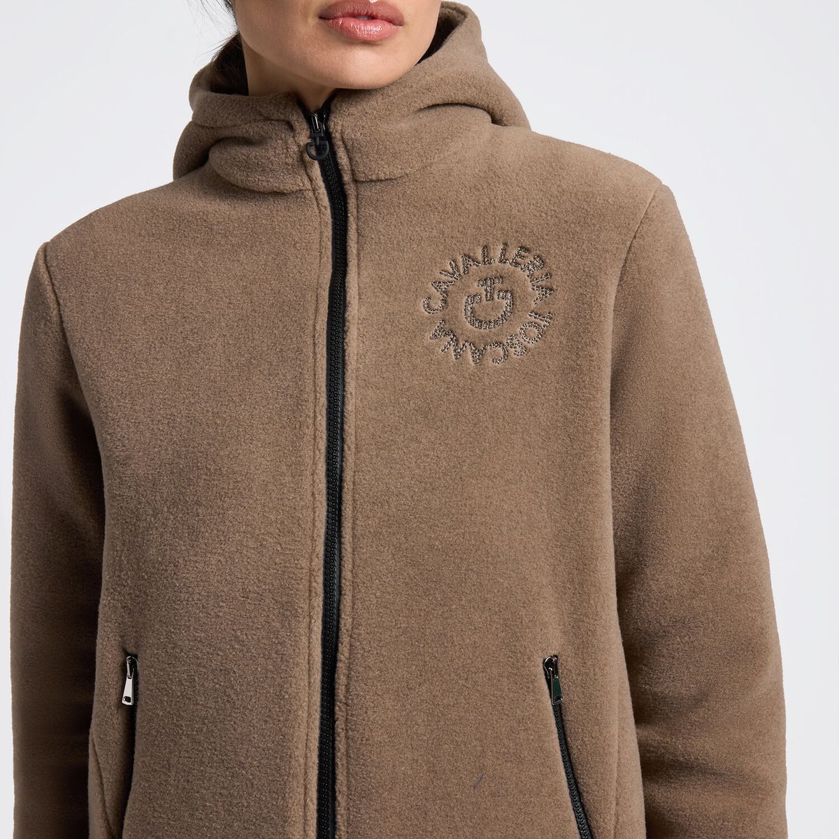 Cavalleria Toscana Women's Technical Fleece Zip Hoodie