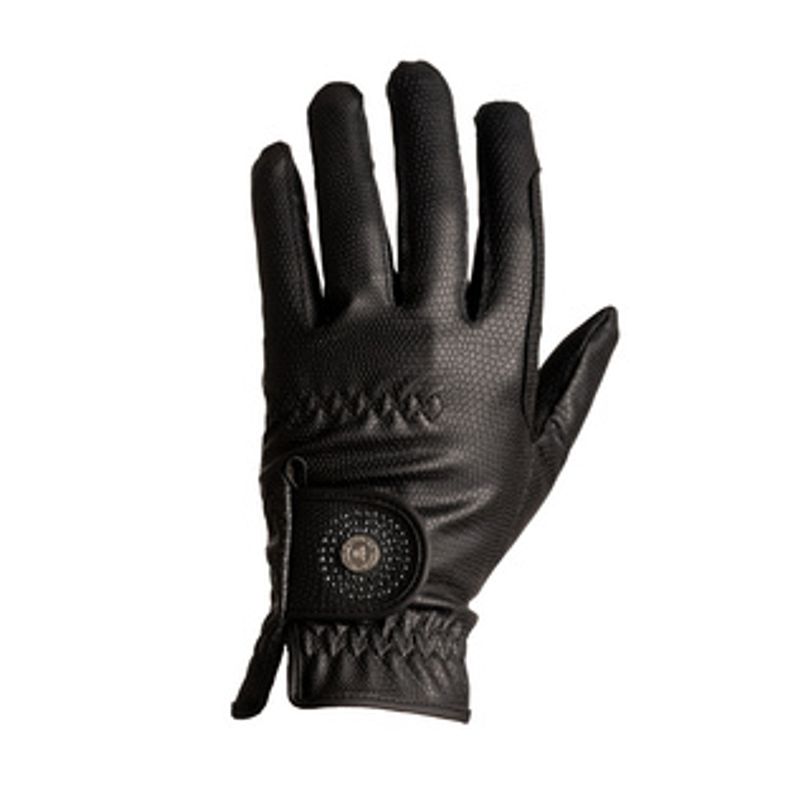 Kentucky Riding Gloves Grip Glitter - black