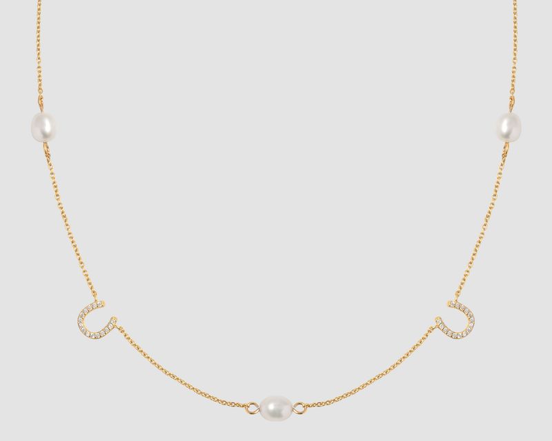 LILLY – Horseshoe Perle Halskjede