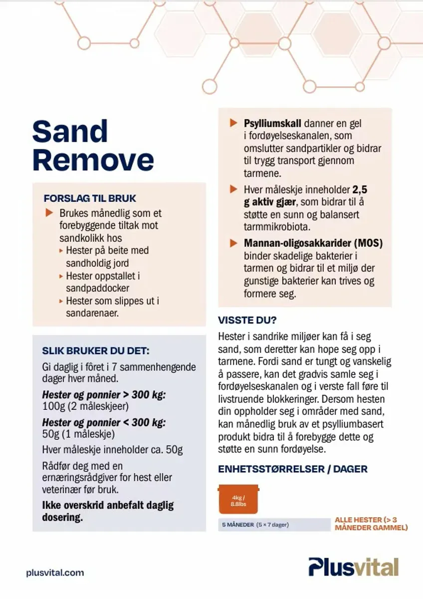 Plus Vital Sand Remove