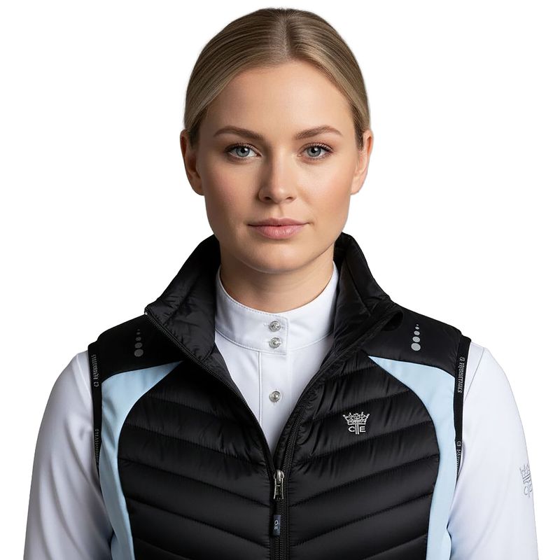 GREEN PARK Ladies Ladies Hybrid Bodywarmer Spring Crocus - Pacid Blue