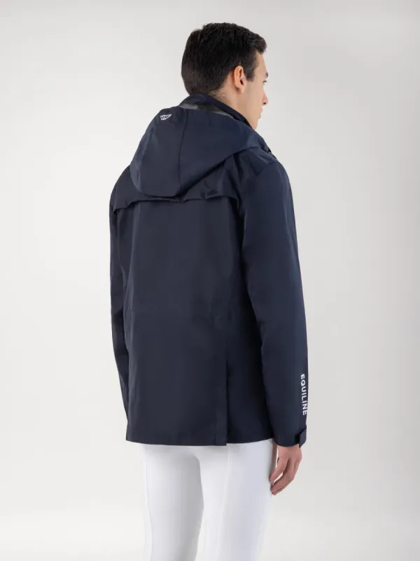 Equiline REVEK - blue unisex waterproof jacket, CORE