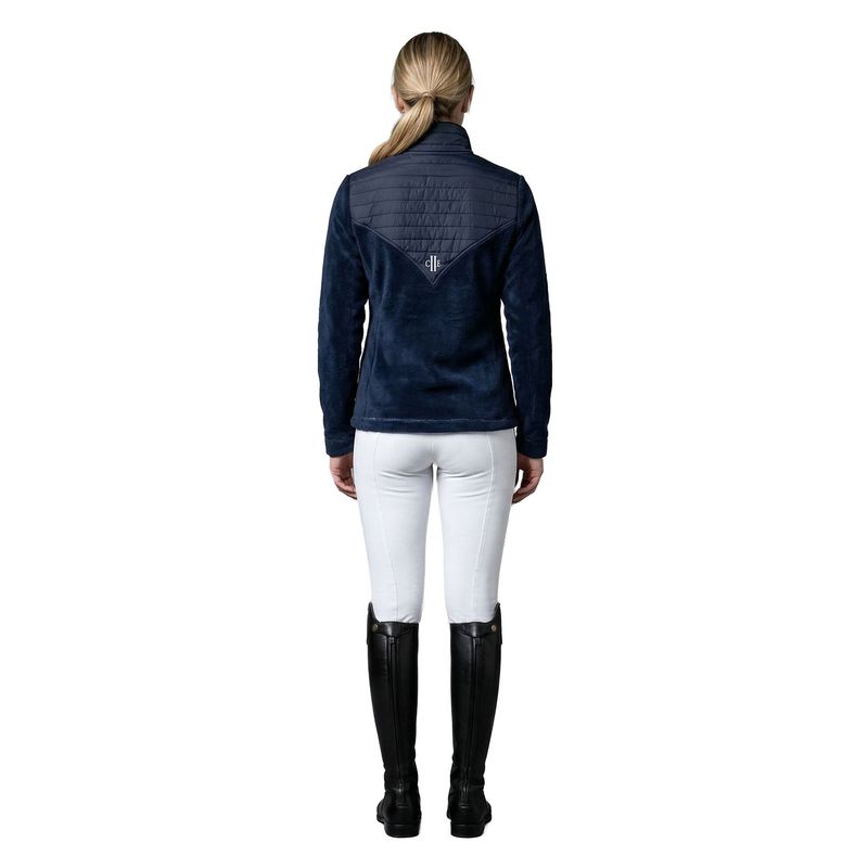 VICTORIA Ladies Ladies Coral Fleece Jacket Navy (Black Iris)