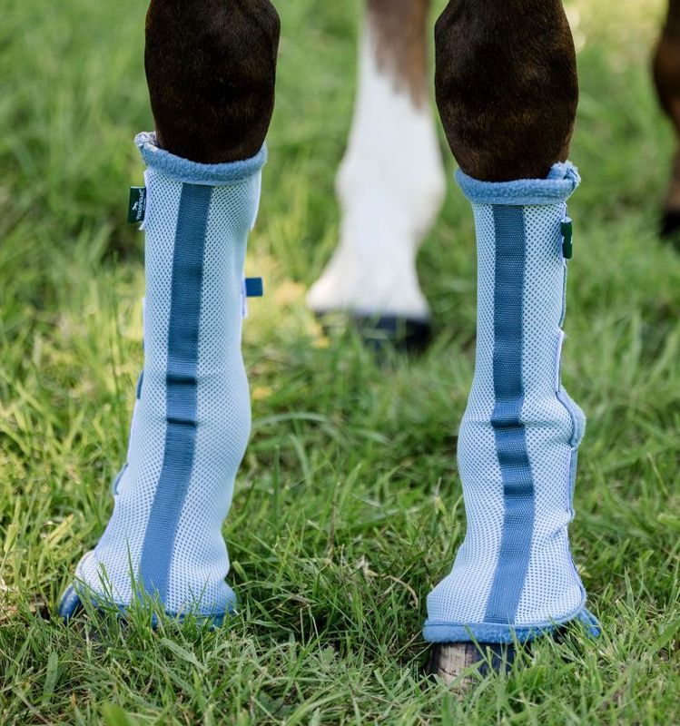 Horseware® Fly Boots, Heather Blue/Blue&Silver